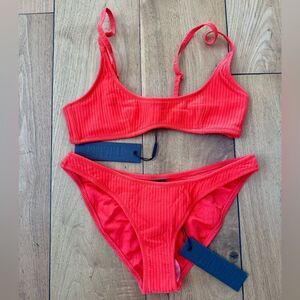 Triangl Swimwear Neon Coral Bikini